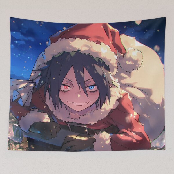 Item preview, Mephisto Pheles Christmas Trick Blue Exorcist Anime Santa Claus Winter Night designed and sold by HumbertoValveno.
