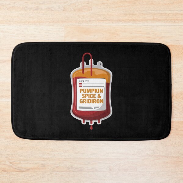 Item preview, Blood Type Pumpkin Spice Gridiron Football Mom Fall designed and sold by NetoGalaxy.