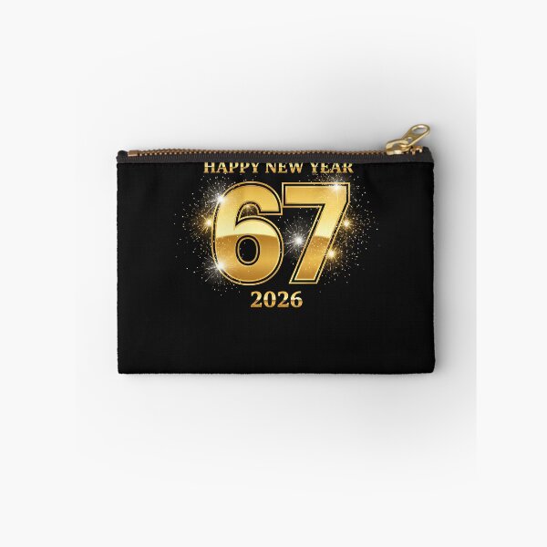 Item preview, Happy Six Seven 67 New Year 2026 Gold Sparkle Design 2 designed and sold by facegm.