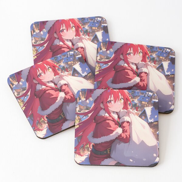 Item preview, Kotori Itsuka Date A Live Christmas Santa Claus Anime Girl Winter Rooftop Snow designed and sold by HumbertoValveno.