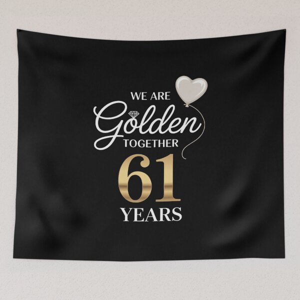 Item preview, Parents 61st Anniversary for Couples Husband Wife Tee  designed and sold by khorbiasieno.