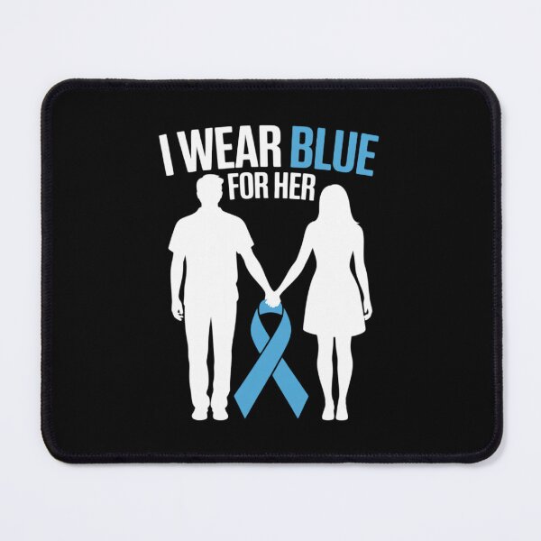 Item preview, Blue Ribbon I Wear Blue for Her Wife Awareness Support designed and sold by NetoGalaxy.