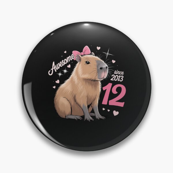 Item preview, Kids 12 Years Old Capybara Birthday For Girls 12th Capybara designed and sold by JessicaWalshdf.