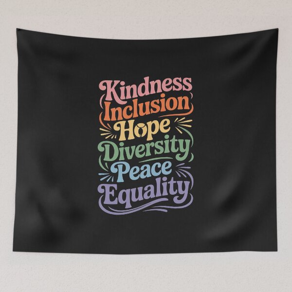 Item preview, Kindness Love Inclusion Equality Diversity Human Rights designed and sold by JessicaWalshdf.