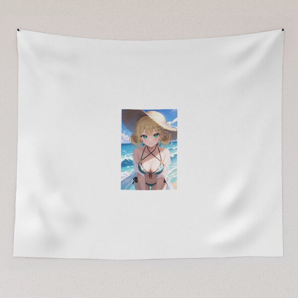 Item preview, Summer Beach Bikini Babe | Blonde Anime Girl Vacation designed and sold by iloveanimechibi.