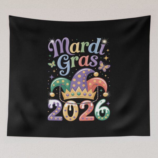 Item preview, Happy Mardi Gras Carnival Mardi Gras 2026 designed and sold by catsdothingz.