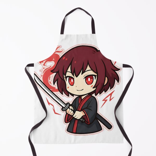 Item preview, Chibi Samurai Girl — Cute Anime Sticker designed and sold by AMPrintsArt.