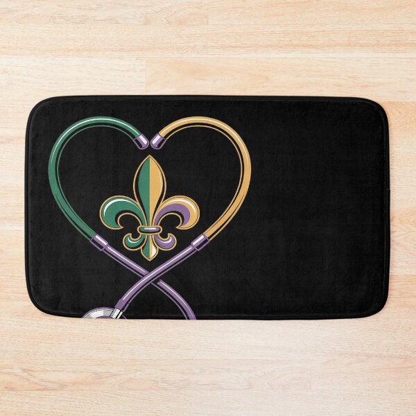Item preview, Heart Stethoscope Mardi Gras Carnival Parade Nurse Nursing designed and sold by catsdothingz.