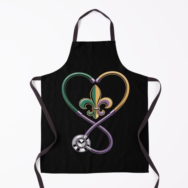 Item preview, Heart Stethoscope Mardi Gras Carnival Parade Nurse Nursing designed and sold by catsdothingz.