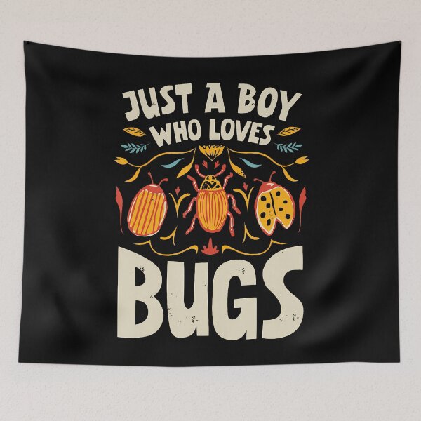 Item preview, Just A Boy Who Loves Bugs Insect Collector Entomologist designed and sold by ElaineEsther.