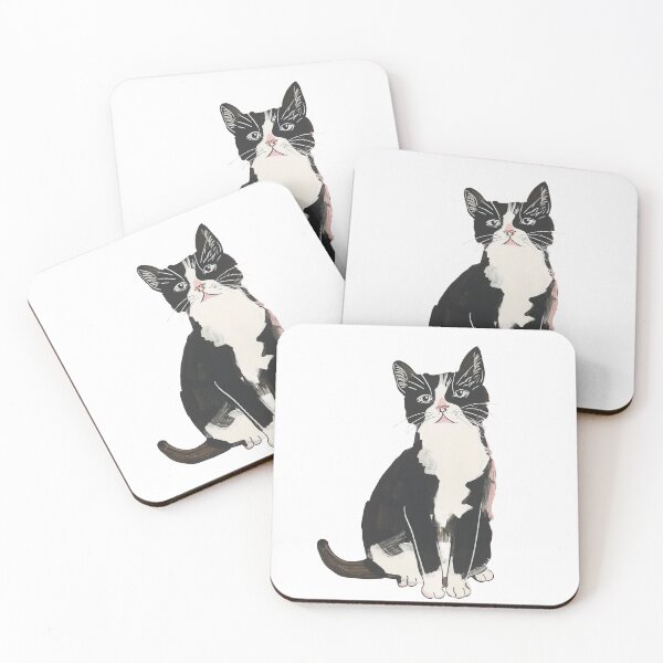 Item preview, Tuxedo Cat,Black And White Cat designed and sold by xiao xuans.