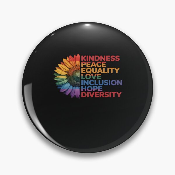Item preview, Kindness Peace Equality Love Gay Pride Sunflower LGBTQ Ally designed and sold by JessicaWalshdf.