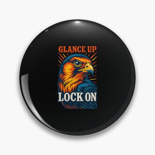 Item preview, Falcon Glance Up Lock On Falconry Enthusiast Design designed and sold by MelanieMiram1.