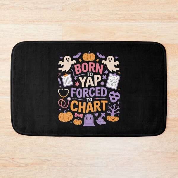 Item preview, Boho Born to Yap Forced to Chart Halloween Ghost Nurse designed and sold by NetoGalaxy.