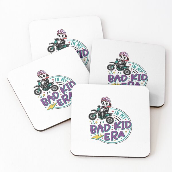 Item preview, In My Bad Kid Era Dirt Bike Skeleton | Rebellious Biker Cartoon Graphic designed and sold by Colorful-Garden.