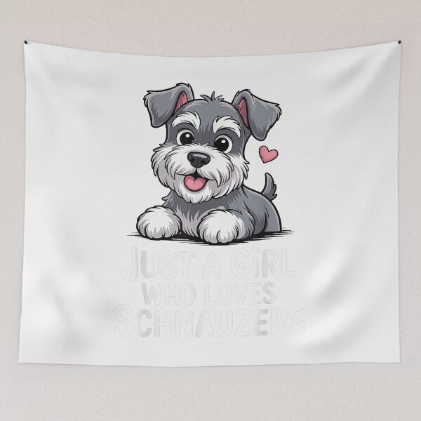 Item preview, Miniature Schnauzer Portrait - Cute Dog Art designed and sold by Hica1889.