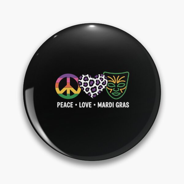 Item preview, Peace Love Mardi Gras 2026 designed and sold by catsdothingz.