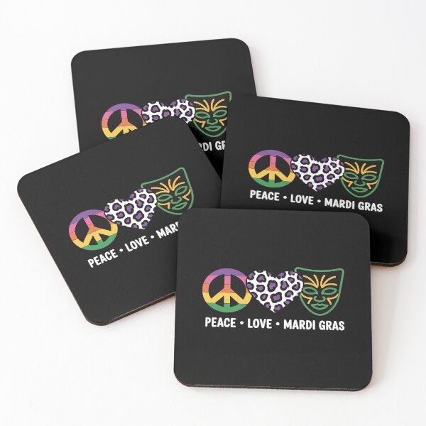 Item preview, Peace Love Mardi Gras 2026 designed and sold by catsdothingz.