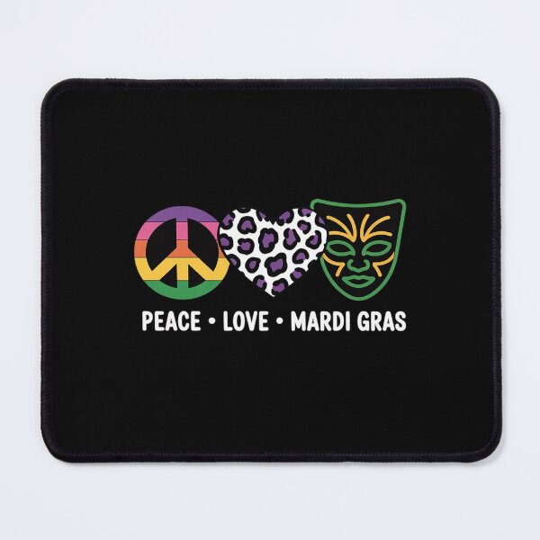 Item preview, Peace Love Mardi Gras 2026 designed and sold by catsdothingz.