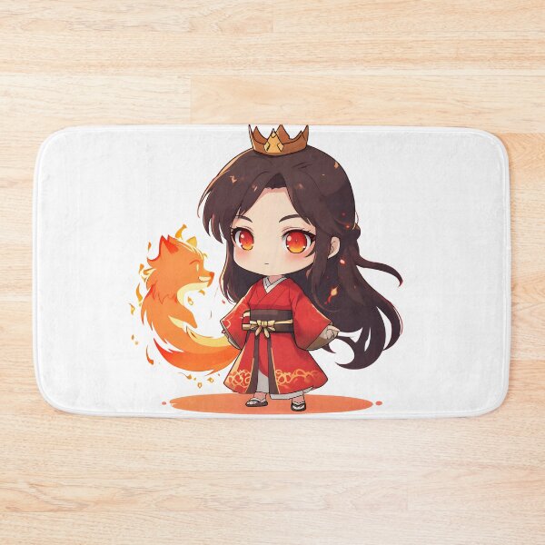 Item preview, Chibi Fire Princess — Cute Anime Sticker designed and sold by AMPrintsArt.