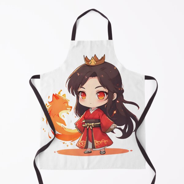 Item preview, Chibi Fire Princess — Cute Anime Sticker designed and sold by AMPrintsArt.