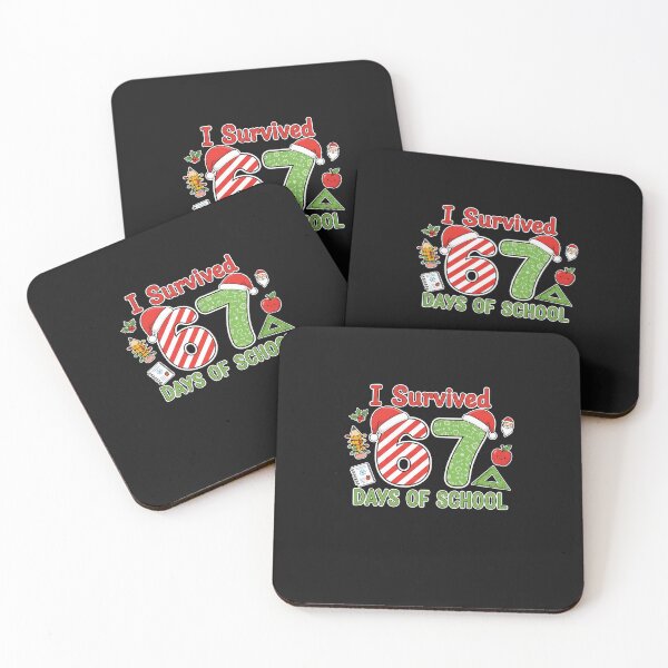 Item preview, I Survived 67 Days of School Christmas Teacher Design designed and sold by diyoor.