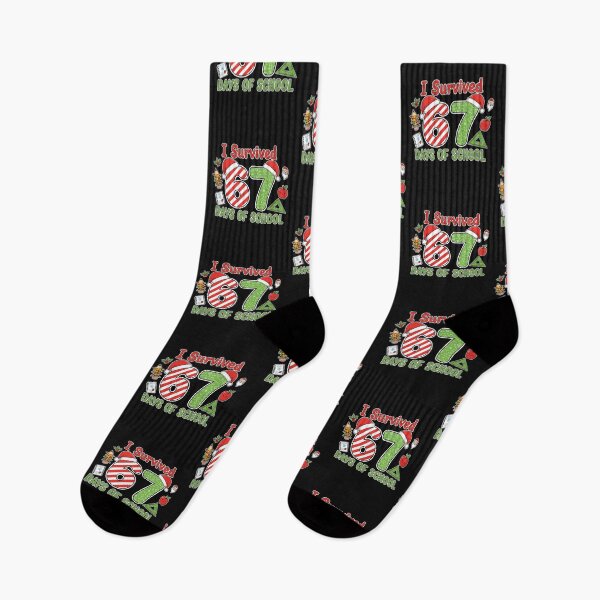 Item preview, I Survived 67 Days of School Christmas Teacher Design designed and sold by diyoor.