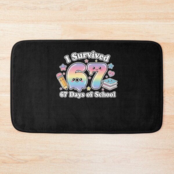 Item preview, I Survived 67 Days of School Cute Pastel Drip Design  designed and sold by diyoor.