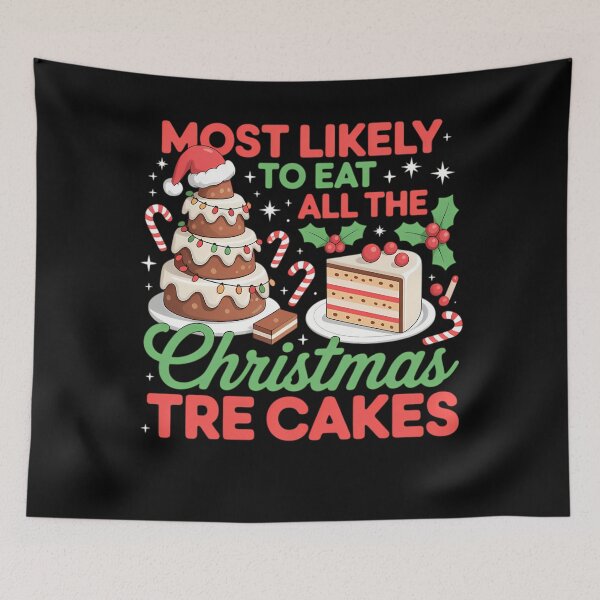 Item preview, Funny Likely Cakes Retro All Classic The Christmas Tree To Most Vintage Eat designed and sold by MediarMedic.