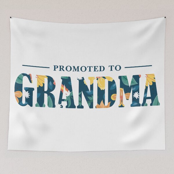 Aperçu de l'œuvre Devenue grand-mère ! – Cadeau d’annonce de naissance créée et vendue par Ritascreations.