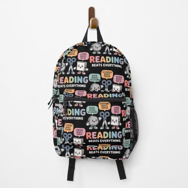 Item preview, Reading Beats Everything Teacher Rock Paper Scissors designed and sold by ToriKarla.