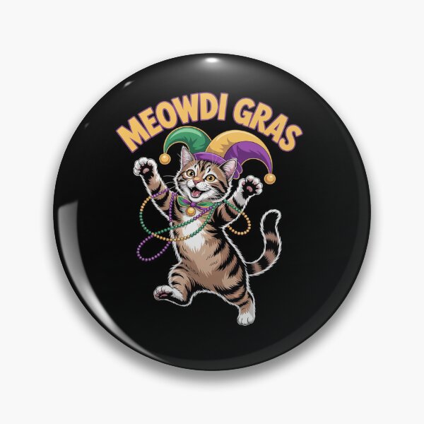 Item preview, 2026 Matching Mens Womans Funny Meowdi Gras Cat Mardi Gras designed and sold by Moxizz.