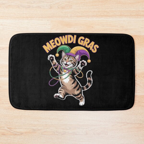 Item preview, 2026 Matching Mens Womans Funny Meowdi Gras Cat Mardi Gras designed and sold by Moxizz.