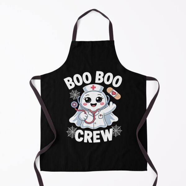 Item preview, Boo Boo Crew Nurse Ghost Halloween Scrub Top Nursing designed and sold by SnackPAC.