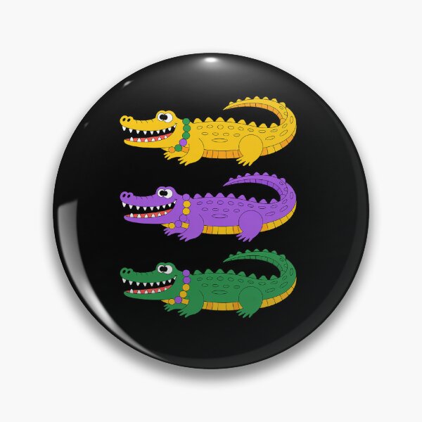 Item preview, Aligator Crocodiles Louisiana Mardi Gras Women Men Kids designed and sold by Moxizz.