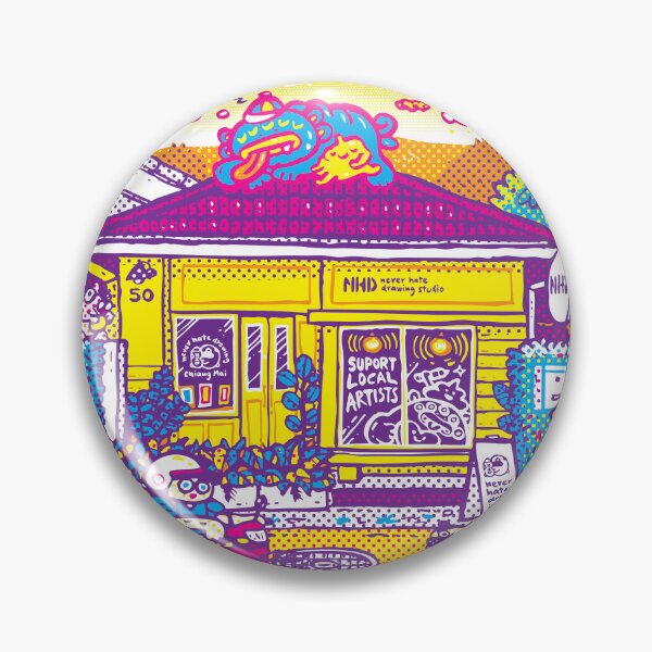 Item preview, Never hate drawing studio in Chiang Mai, colure version designed and sold by Ken Hamala.