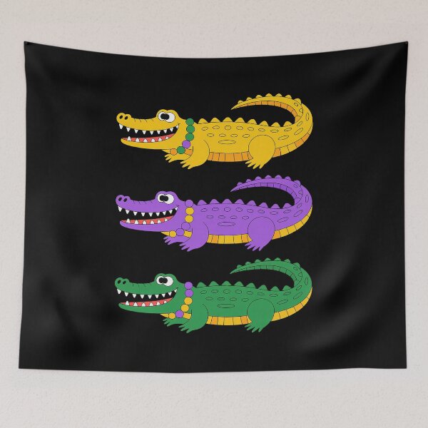 Item preview, Aligator Crocodiles Louisiana Mardi Gras Women Men Kids designed and sold by Moxizz.