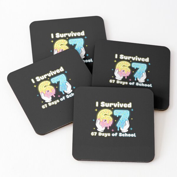 Item preview, I Survived 67 Days Of School Funny Meme Boy Girl Teacher designed and sold by diyoor.