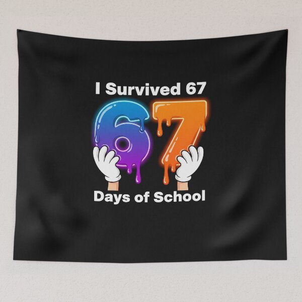 Item preview, I Survived 67 Days Of School Ice Cream Drip Gen Alpha Slang designed and sold by diyoor.