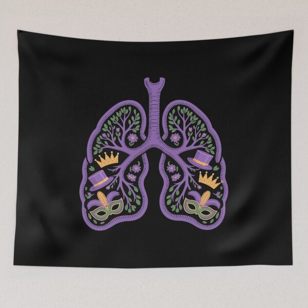 Item preview, Anatomical Lungs Mardi Gras Nurse Mardi Gras Outfits designed and sold by Moxizz.