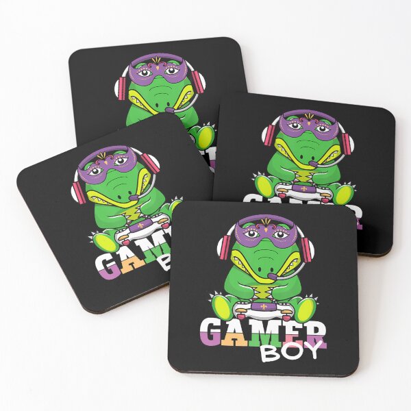 Item preview, Mardi Gras Alligator Gamer Gaming Video Games Men Boys Kids designed and sold by ToriKarla.