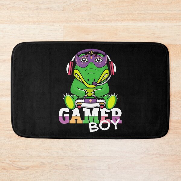 Item preview, Mardi Gras Alligator Gamer Gaming Video Games Men Boys Kids designed and sold by ToriKarla.