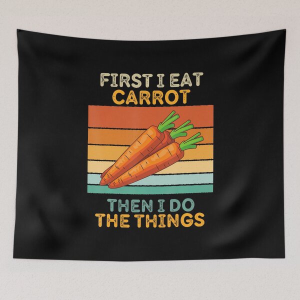 Item preview, First I Eat Carrot Then I Do The Things Vintage Carrot designed and sold by KathleenEliza.
