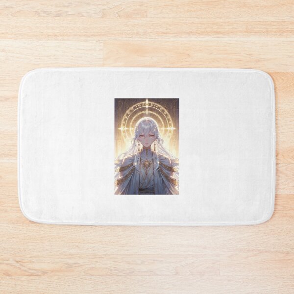 Item preview, Divine White Priestess | Golden Angelic Light Anime designed and sold by iloveanimechibi.