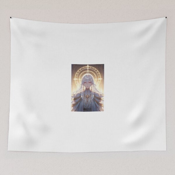 Item preview, Divine White Priestess | Golden Angelic Light Anime designed and sold by iloveanimechibi.