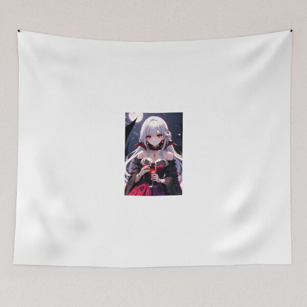 Item preview, Elegant Vampire Countess | Red Eyes and Wine Glass designed and sold by iloveanimechibi.