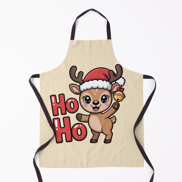 Item preview, Cute Christmas Reindeer – Ho Ho Ho Bell Chibi Art designed and sold by Nimkaew.