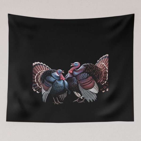 Item preview, 3 Turkeys Howling At The Moon Funny Turkey Hunting Lover  designed and sold by RuthGAArt.