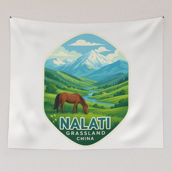 Item preview, Nalati River Valley and Meadows, Xinjiang, China designed and sold by Places On Earth.