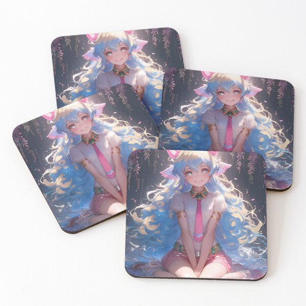 Item preview, Nia Teppelin Gurren Lagann Anime Wisteria Dreamy Moonlight Pastel Night Charm designed and sold by HumbertoValveno.